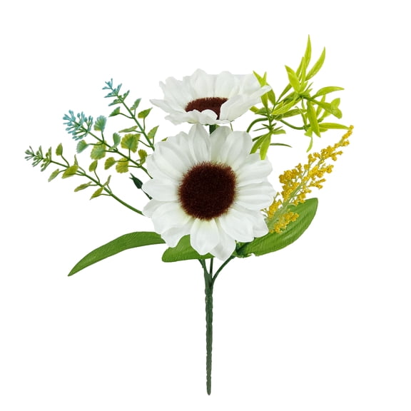 Mainstays 11'' Indoor Artificial White Sunflower Mix Pick