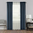 Mainstays Window Curtain Set, 84" inches, Blue Polyester
