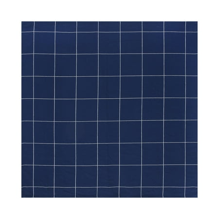 Mainstays Window Pane Table Cloth Throw, Navy, 1 Count