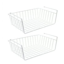 Mainstays Wire Under Cabinet Baskets, White, 2 Count