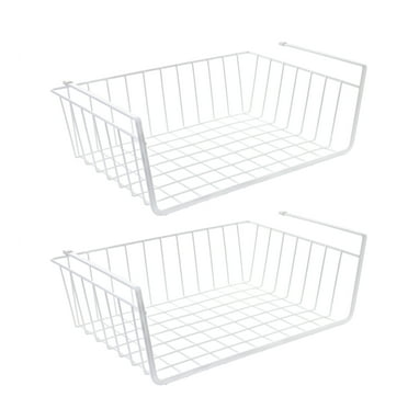 Mainstays Wire Under Cabinet Baskets, White, 2 Count
