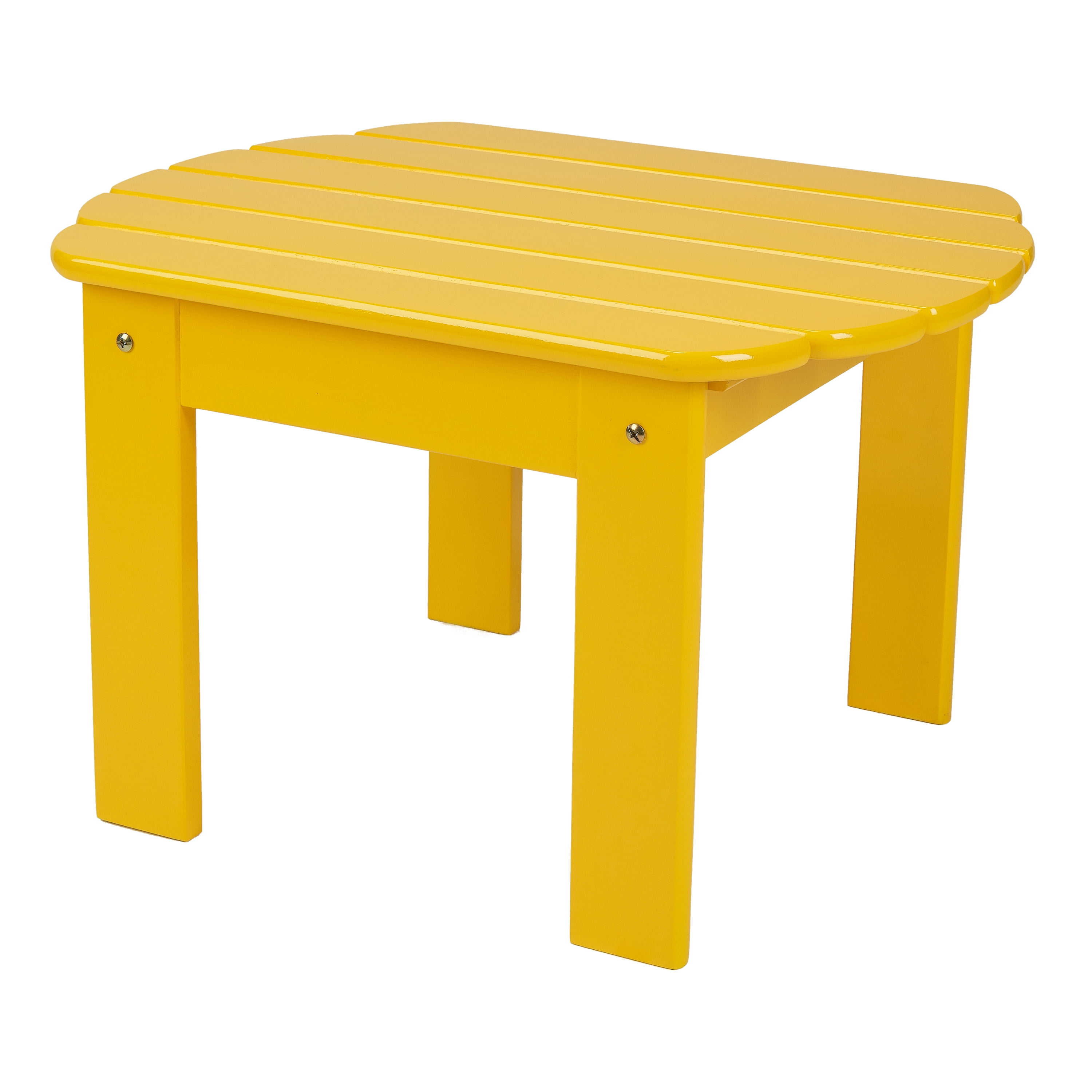 Mainstays Wood Adirondack Outdoor Side Table, Yellow