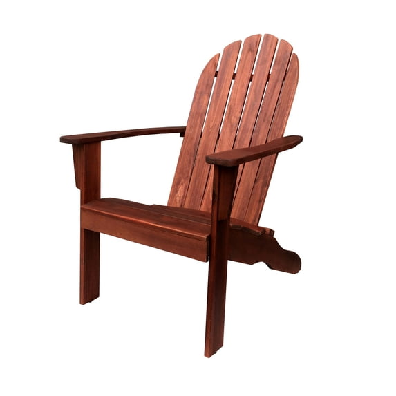 Mainstays Wood Outdoor Adirondack Chair, Dark Brown
