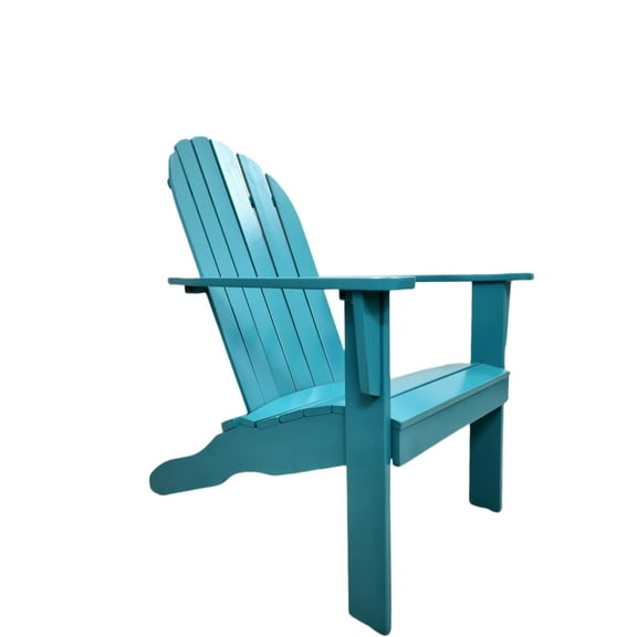 Mainstays Wood Outdoor Adirondack Chair, Turquoise Blue