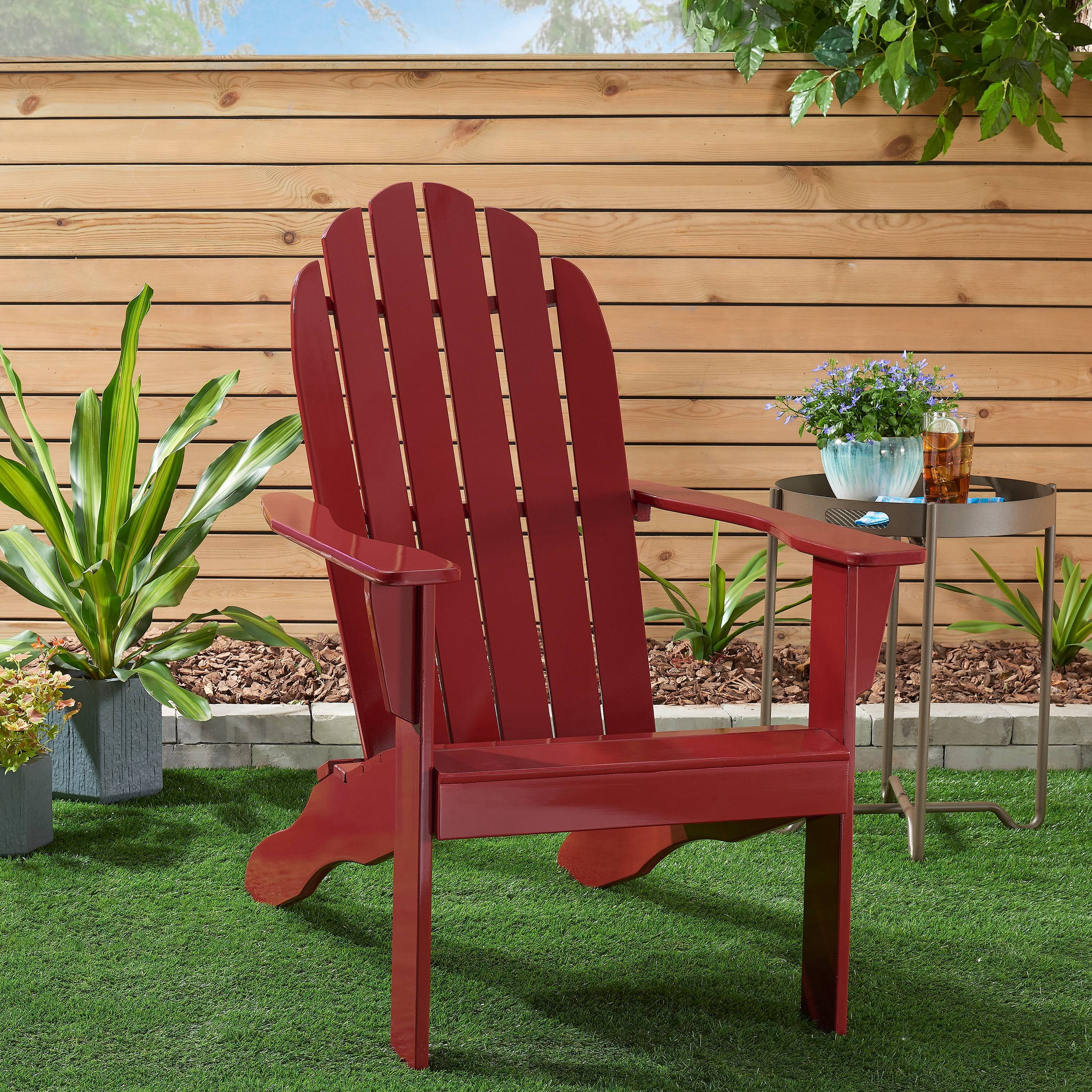 Red adirondack clearance chairs walmart