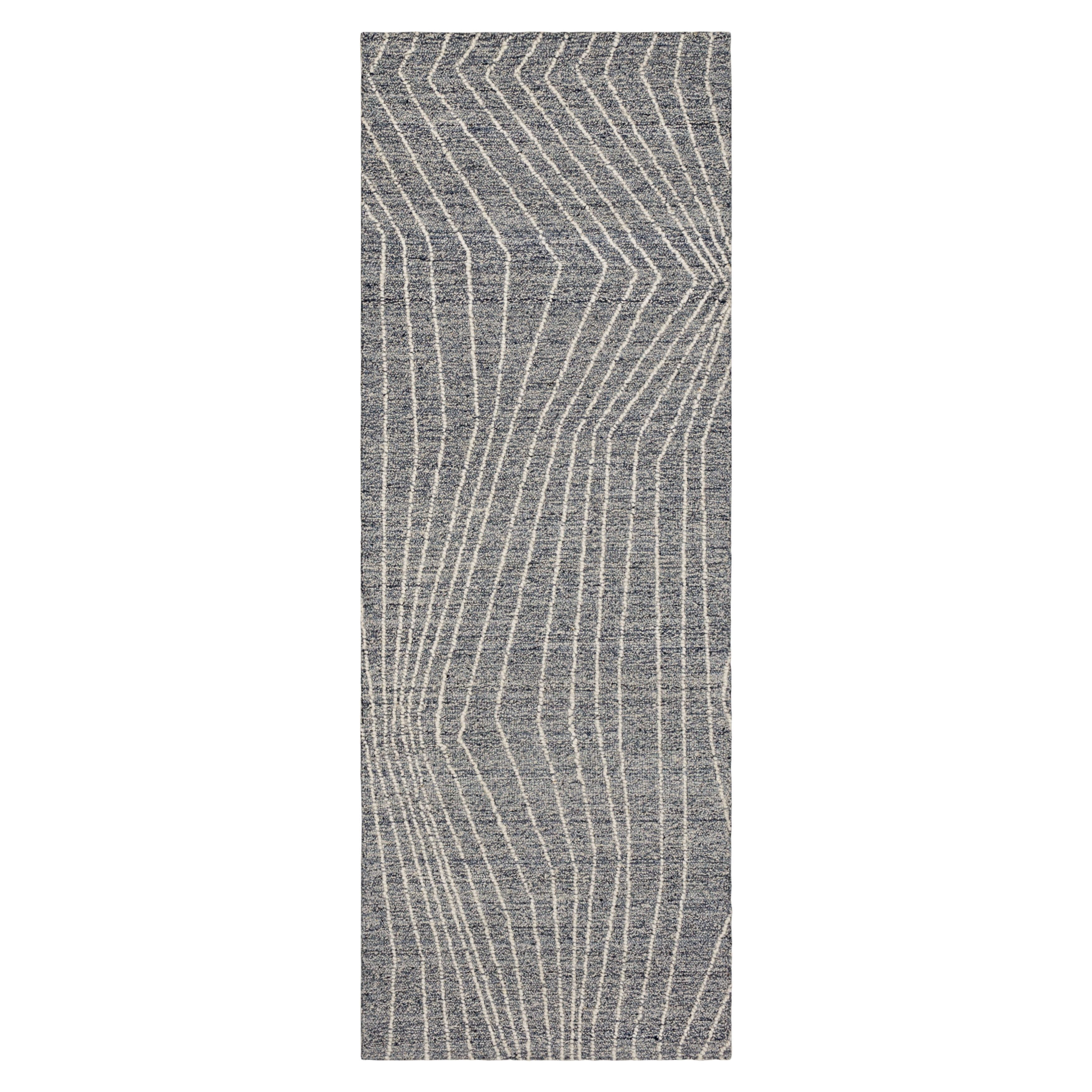 Mainstays Wool Lines Plush Indoor Fade Resistant Tufted Area Rug