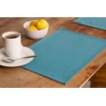Mainstays Woven Blue Solid Placemats, Polyester Cotton Blend, 13 in x