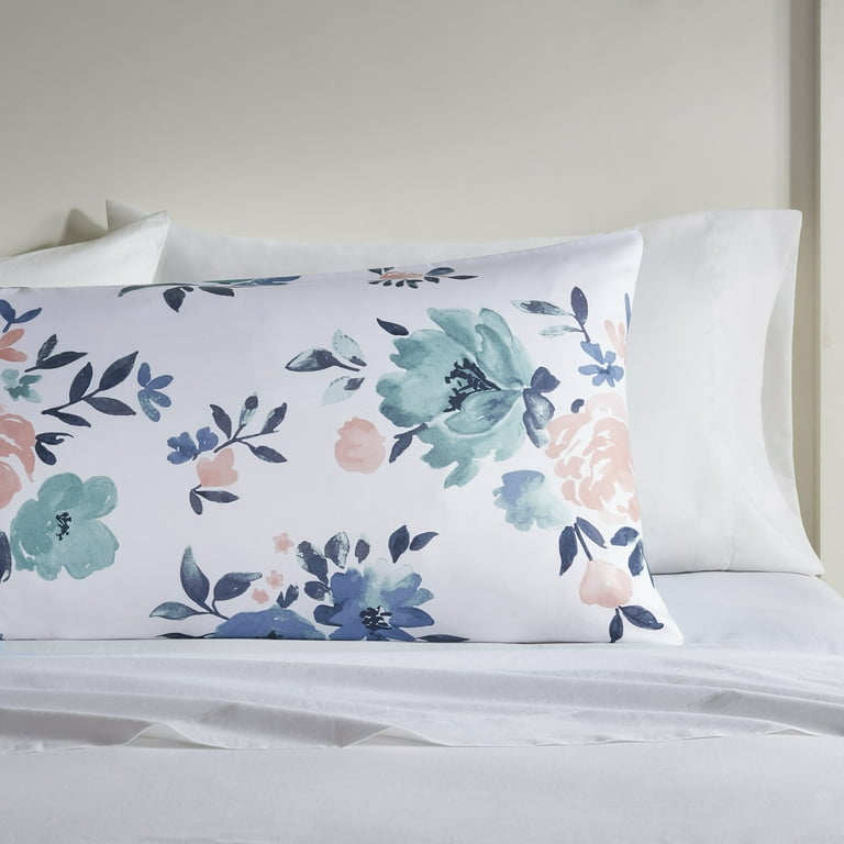 Mainstays Woven Printed Floral Microfiber Standard Pillowcase Cover 20