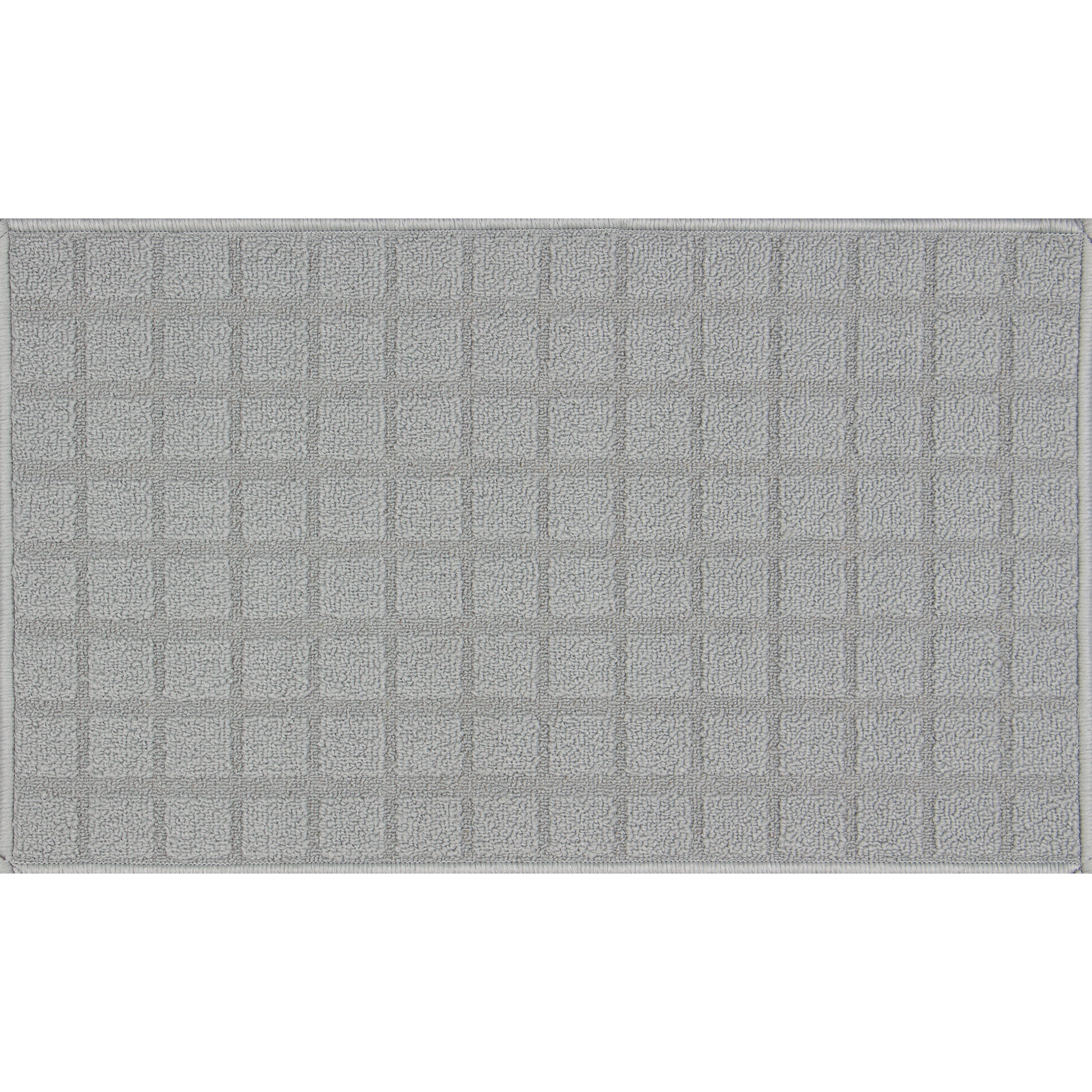 Mainstays Dark Gray Checkered Woven Rug 18