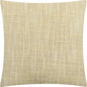 Mainstays Woven Slub Decorative Throw Pillow, Square, 1 per Pack, 18" x 18", Yellow