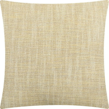 Mainstays Woven Slub Decorative Throw Pillow, Square, 1PC Per Pack, 18"x18", Yellow
