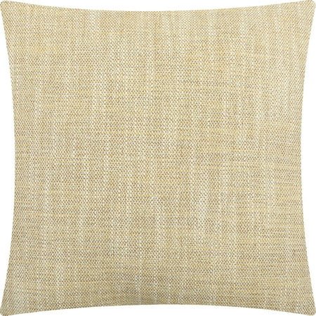 Mainstays Woven Slub Decorative Throw Pillow, Square, 1 per Pack, 18" x 18", Yellow