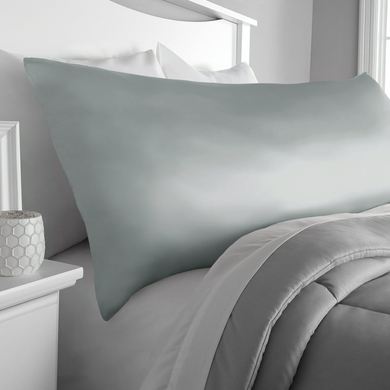 Zipper Closure Gray Pillow Farmhouse Pillow Cover Gray Mist -   Bedroom  pillows arrangement, Bedroom interior, Bed pillow arrangement