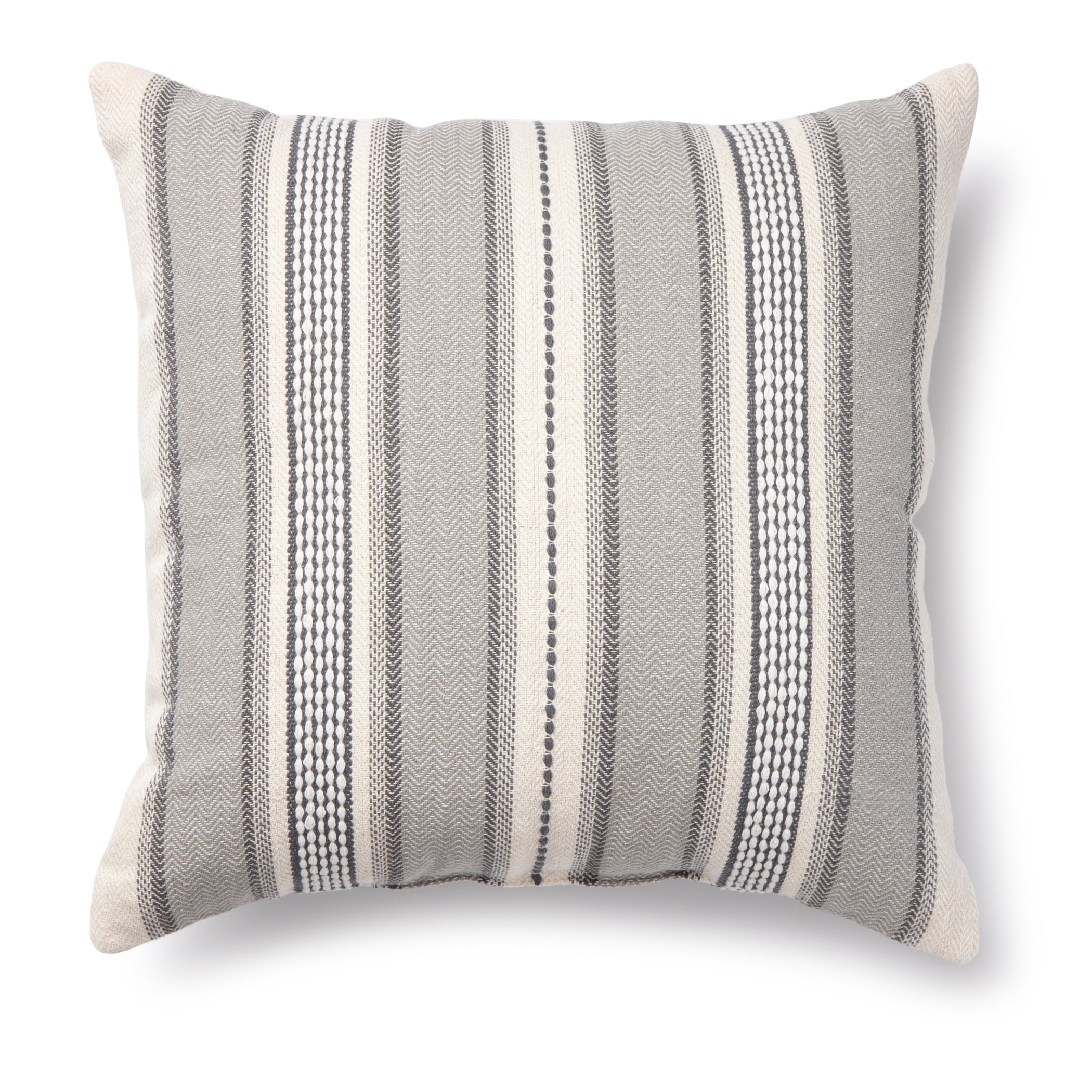 Accent Pillow-Cream Textured Stripes 18X18