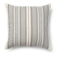 thumbnail image 1 of Mainstays Woven Stripe Decorative Pillow, 18" x 18", Gray, 1 per Pack, 1 of 3