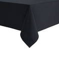Mainstays Yale Fabric Tablecloth, Black, 60"W x 84"L Rectangle