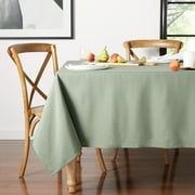 Mainstays Yale Fabric Tablecloth, Green, 60"W x 84"L Rectangle