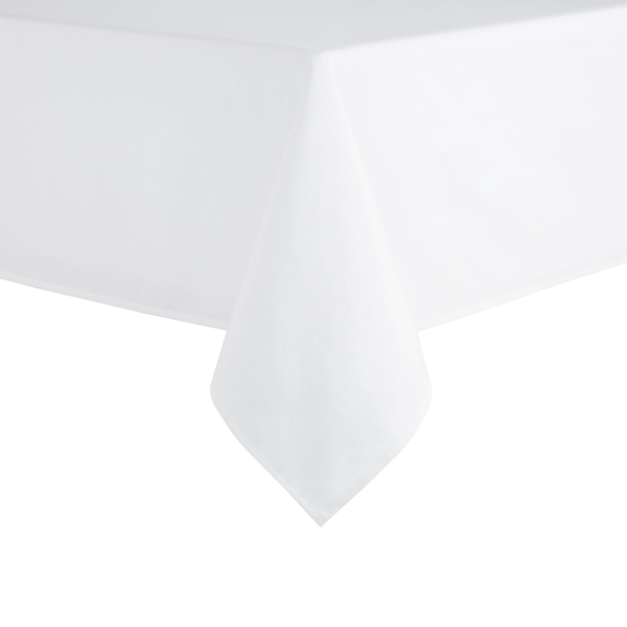 Pro Space 60 in. x 84 in. White Linen Faux-Fabric Rectangle Waterproof  Tablecloth for Dining and Kitchen Table TBC6084W - The Home Depot