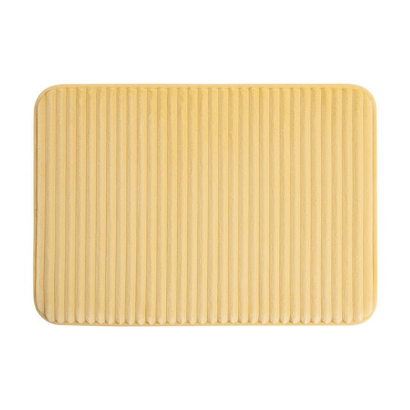 Mainstays Yellow Performance Foam 17"x 24" Bath Rug