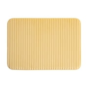 Mainstays Performance Foam Bath Rug, Yellow, 17 in x 24 in
