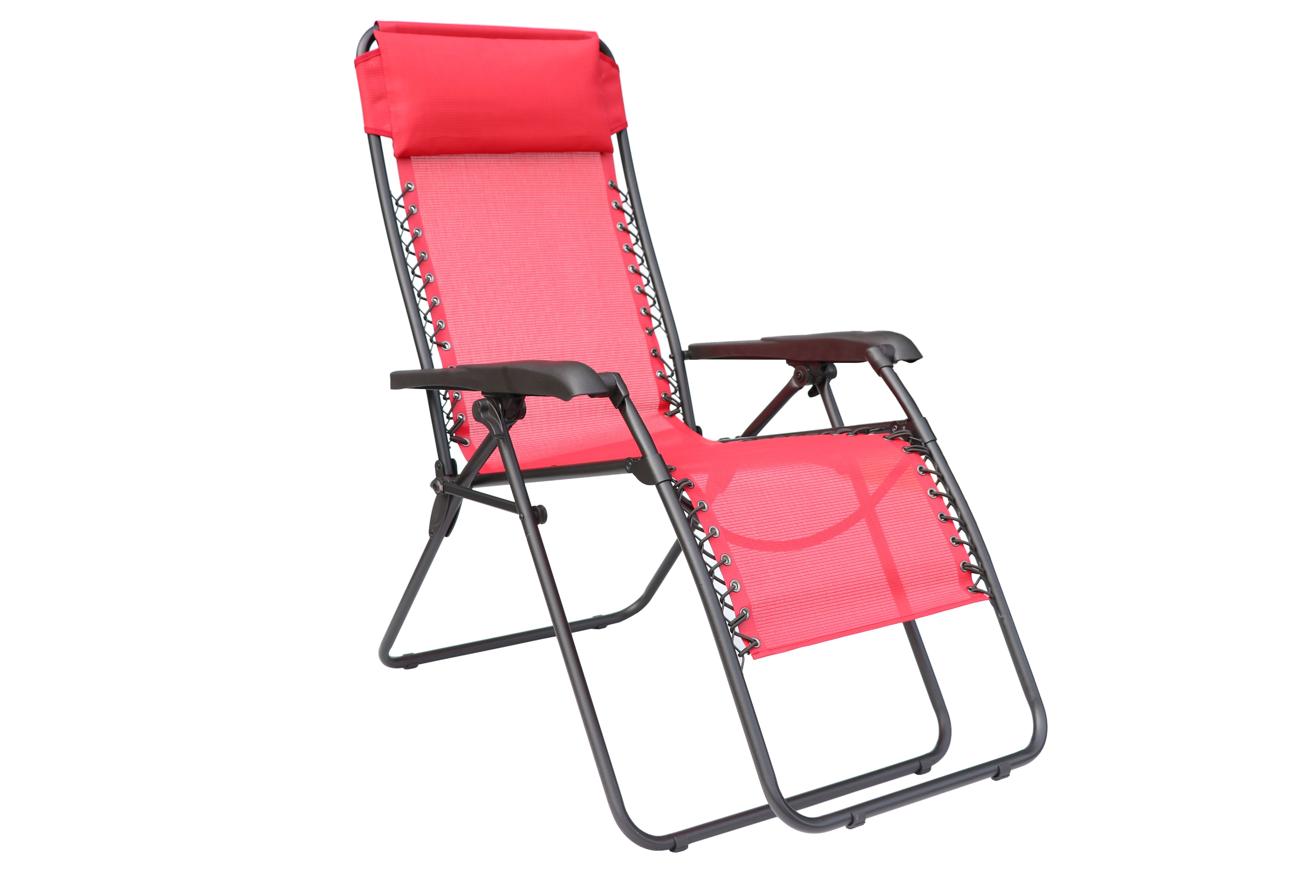 Mainstays Zero Gravity Bungee Lounge Chair - Red - image 1 of 8