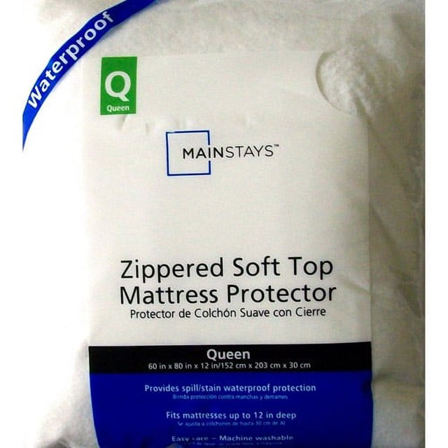 Mainstays Zippered Waterproof PEVA Mattress Protector
