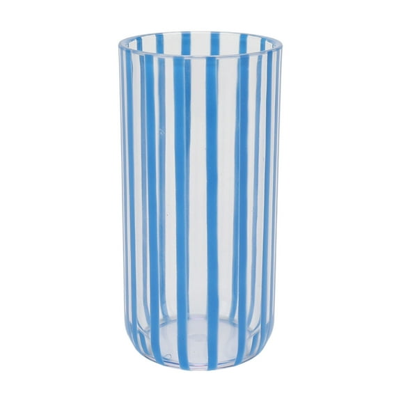 Mainstays by Becky G. & Alejandra 18-Ounce Tall Acrylic Stripe Line Tumbler, Blue