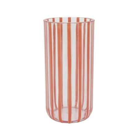Mainstays by Becky G. & Alejandra 18-Ounce Tall Acrylic Stripe Line Tumbler, Orange