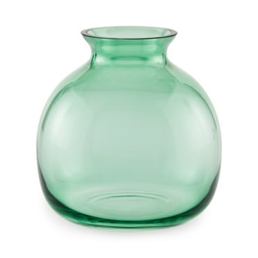 Mainstays by Becky G. & Alejandra 6" Indoor Green Glass Vase