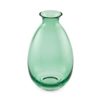 Mainstays by Becky G. & Alejandra 8" Indoor Green Glass Vase