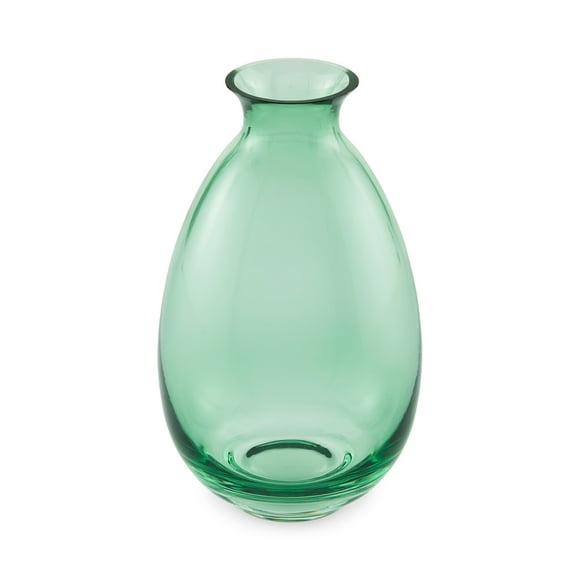 Mainstays by Becky G. & Alejandra 8" Indoor Green Glass Vase