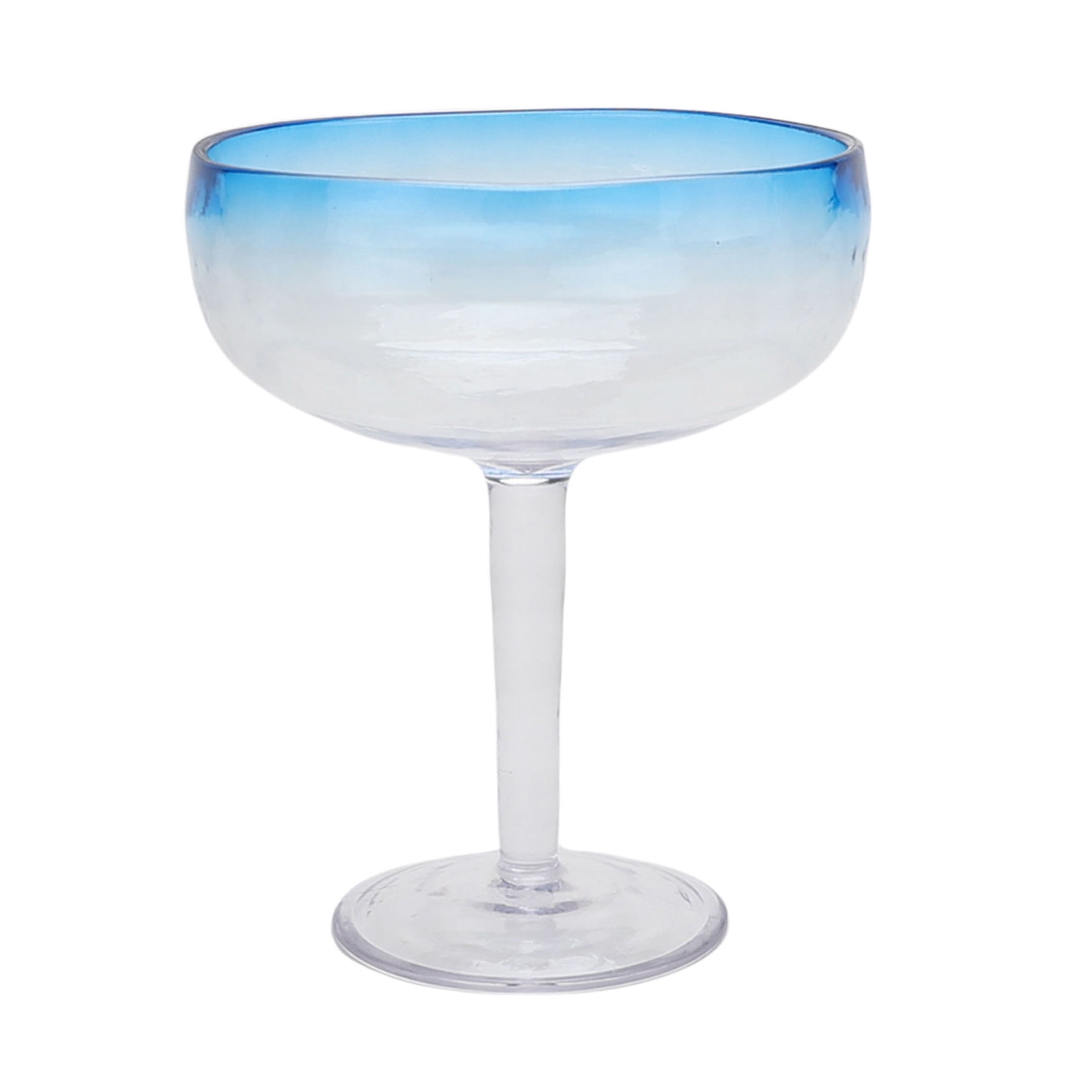 Mainstays by Becky G. & Alejandra 18 oz Acrylic Margarita Glass, Blue Rim