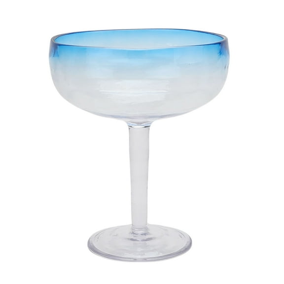 Mainstays by Becky G. & Alejandra 18-Ounce Acrylic Margarita Glass, Blue Rim