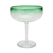 Mainstays by Becky G. & Alejandra 18-Ounce Acrylic Margarita Glass, Green Rim