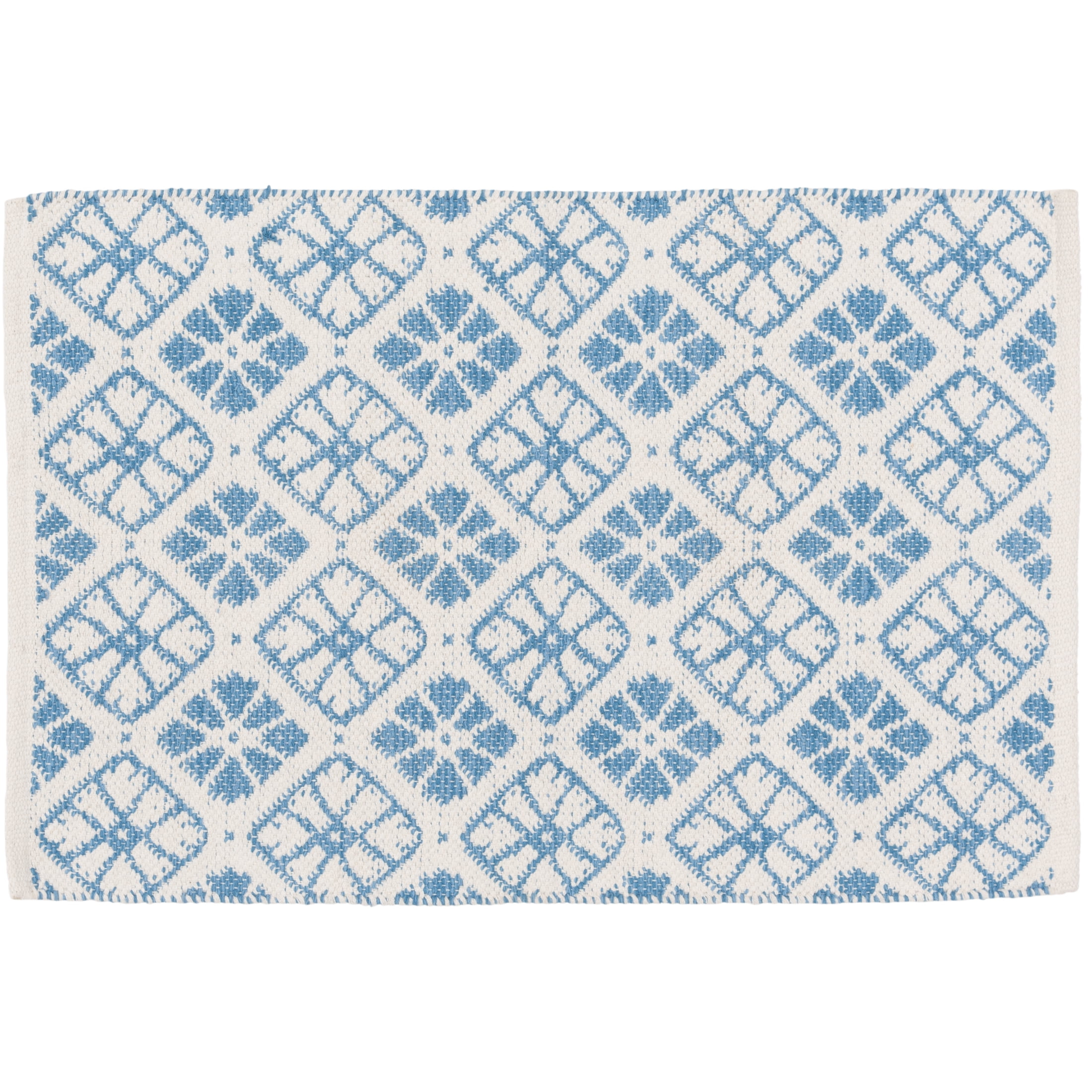 Mainstays by Becky G. & Alejandra Indoor Accent Rug, Blue Tile, 24" x 36"