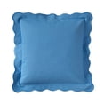 thumbnail image 1 of Mainstays by Becky G. & Alejandra Scallop Decorative Pillow, Blue Eyes, 18 in x 18 in, 1 of 7
