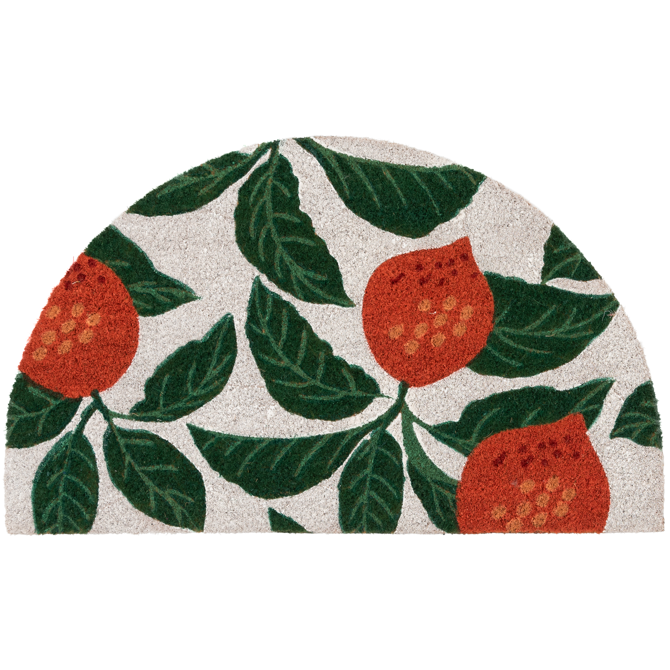 Mainstays by Becky G. & Alejandra Coir Outdoor Mat, Orange & Green, 18" x 30"