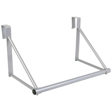 Mainstays Over-The-Door Metal Hanging Organizer Rod, Silver