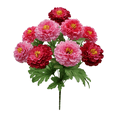 Mainstays18" Artificial Flower Zinnia Bush, Pink Color