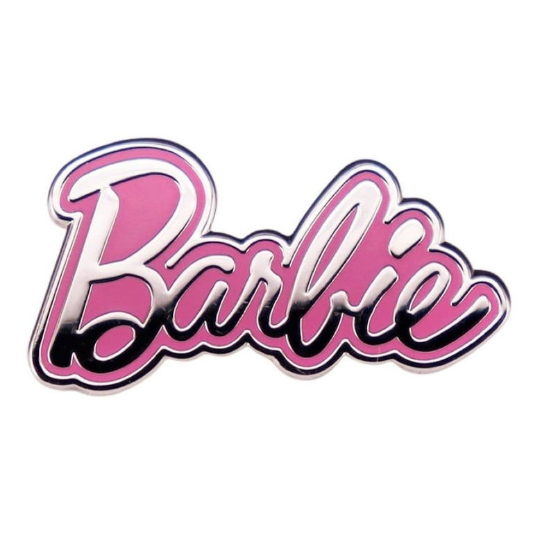 Barbie Enamel Metal Logo Pin, Inch Wide, Perfect Gift for Fans