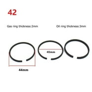 80 CC Bicycle Engine Kit Piston Ring Set For 68.5cc / 80cc Motorized Gas Bike Engines &ndash; 2-Piece Set &ndash; Fits Common 2-Stroke Kits 80 CC Motor