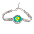 Maintain Peace Friendship Tennis Chain Anklet Bracelet Diamond Jewelry