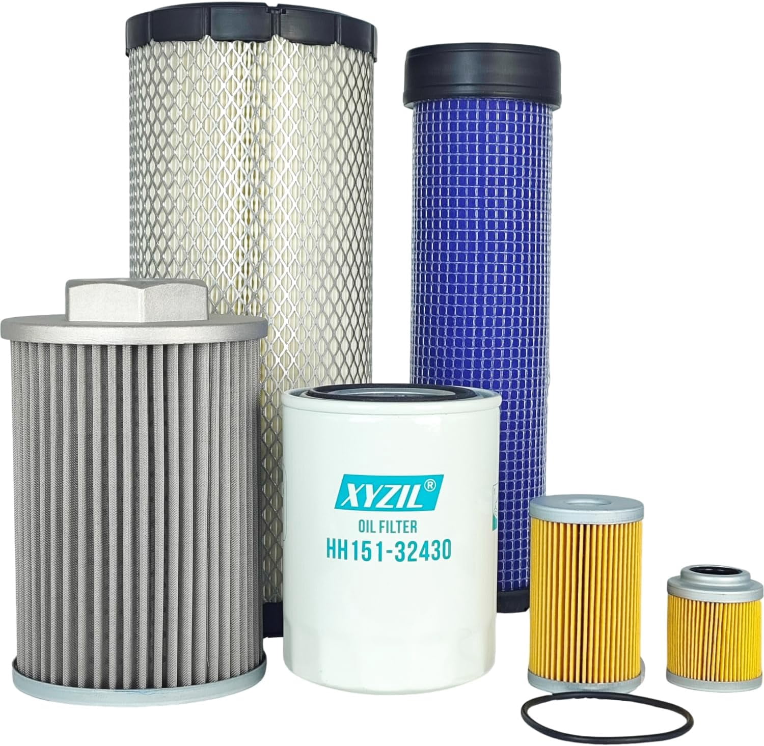 Complete Filter Kit For Kubota KX121-3 Mini Excavator – Oil & Air