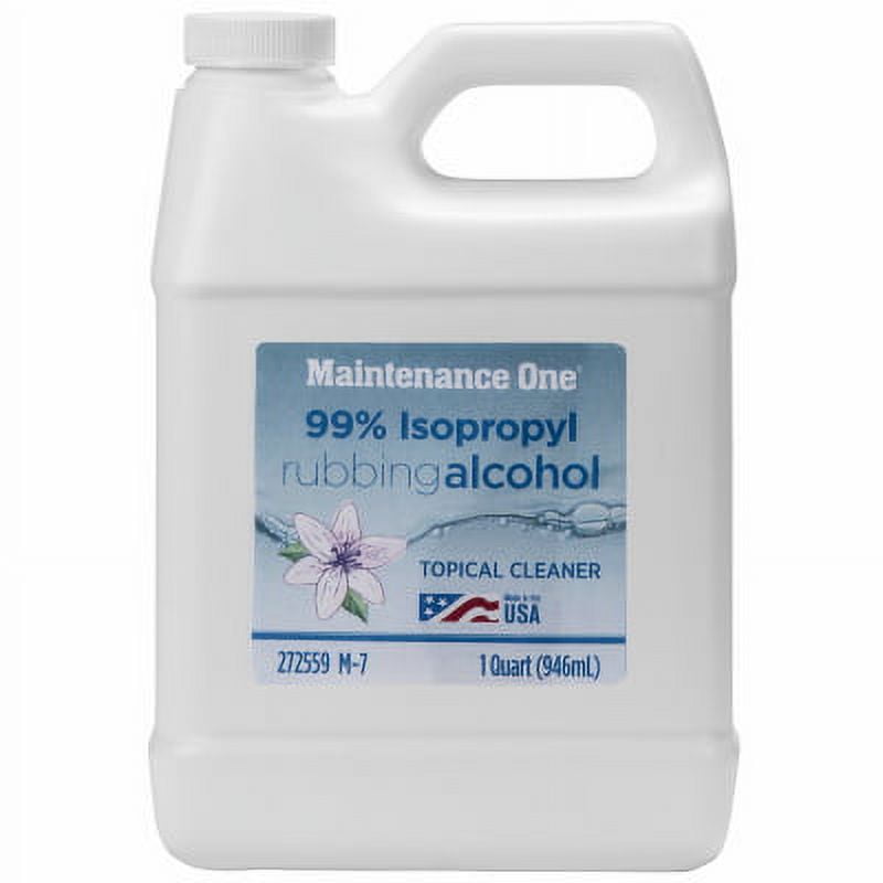 Maintenance One Quart 99% Isopropyl Rubbing Alcohol., Each