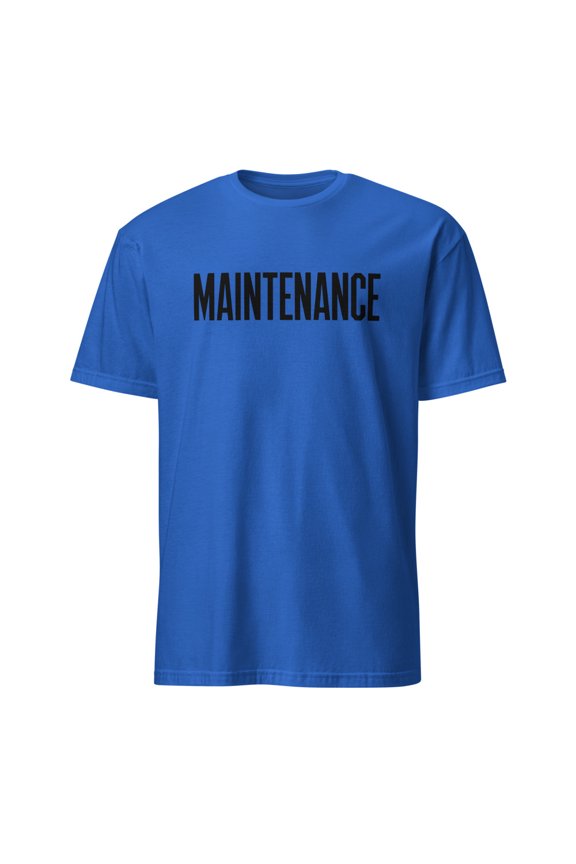 Maintenance Staff Work Uniform Professional Job T-Shirt (Royal, L)