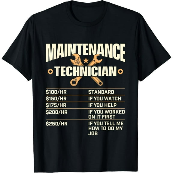 Maintenance Technician Hourly Rate - Handyman Repair Worker T-Shirt