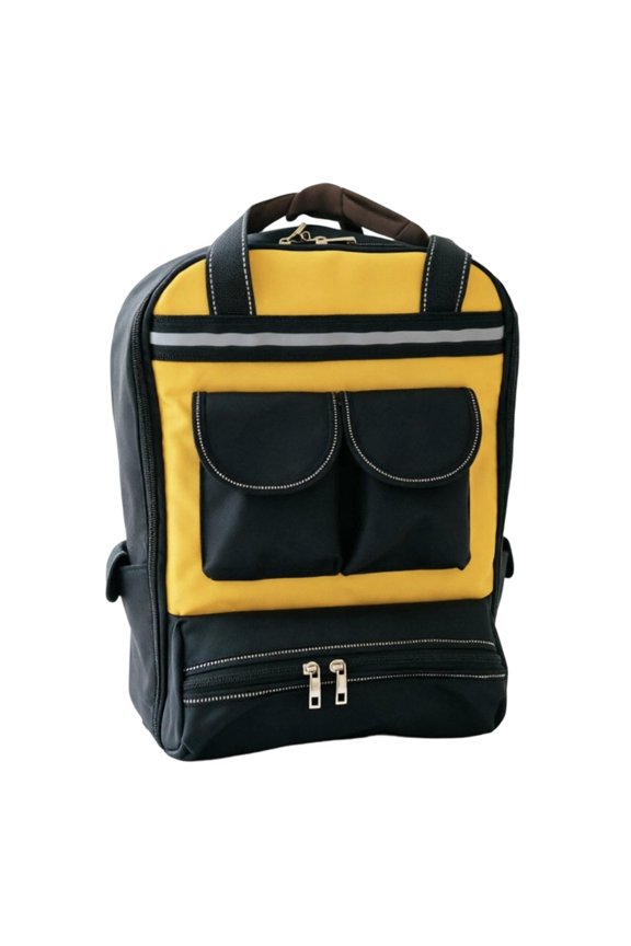 Maintenance Tool Backpack 600D PVC Bag With Multi Pocket Storage and Top Handle for Jobsite Repair Carry