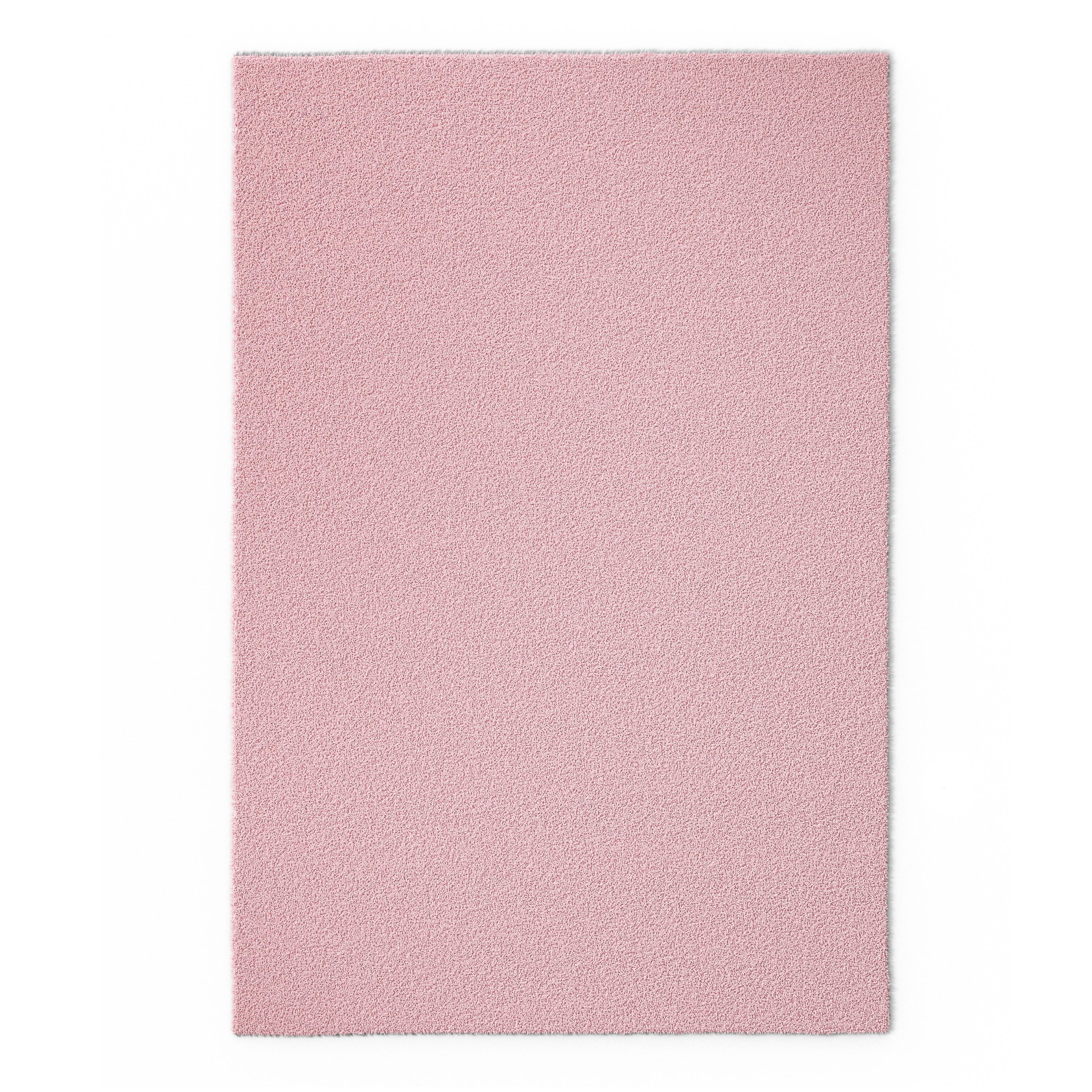 Mainstays Kids Tufted Light Pink Shag Washable Area Rug, 3' x 4'8"