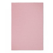 Mainstays Kids Solid Light Pink Shag Washable Area Rug, 3' x 4' 8"
