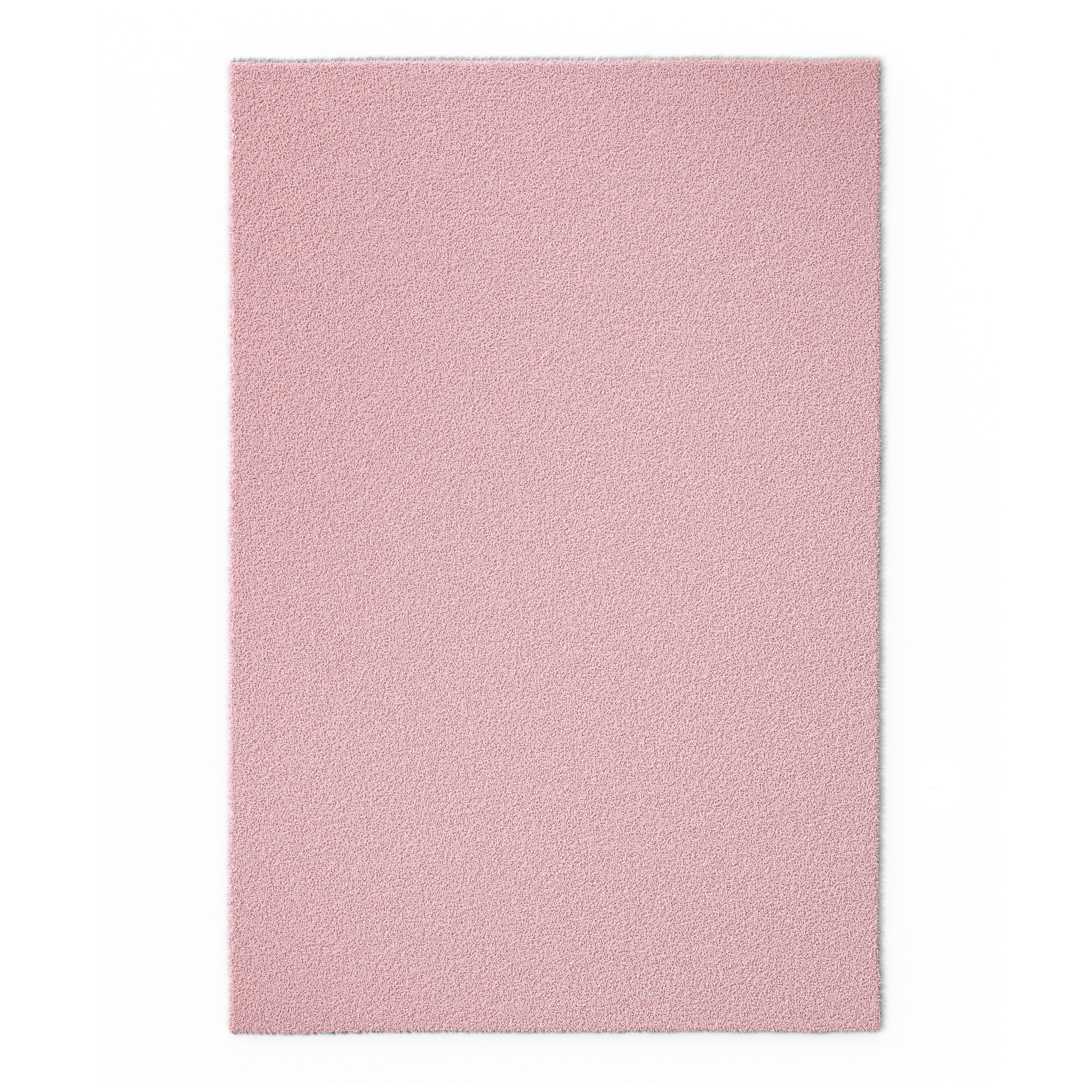 Mainstays Kids Tufted Light Pink Shag Washable Area Rug, 4' x 6'